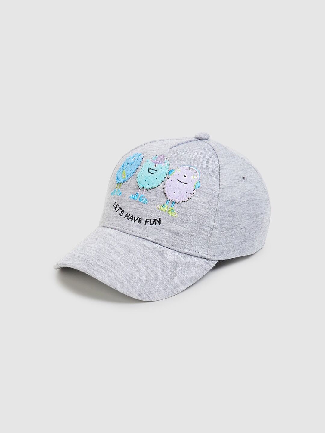 

max Boys Embroidered Baseball Cap, Grey