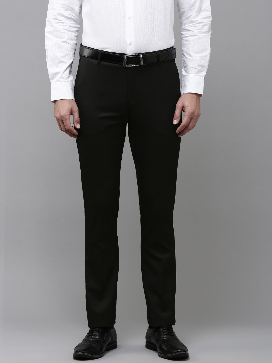 

Arrow Men Tapered Fit Formal Trousers, Black