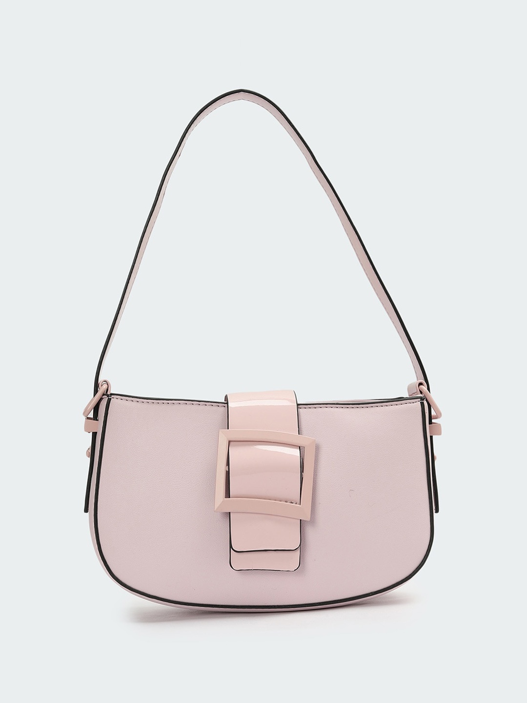 

max PU Structured Handheld Bag, Pink