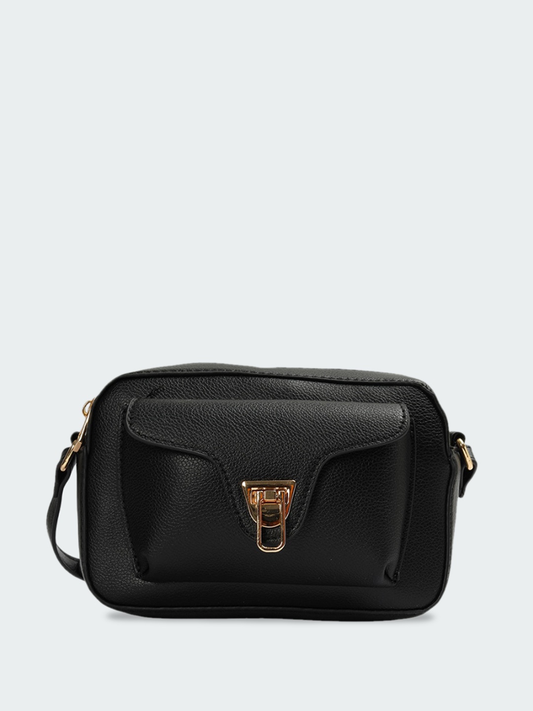 

max PU Structured Sling Bag, Black