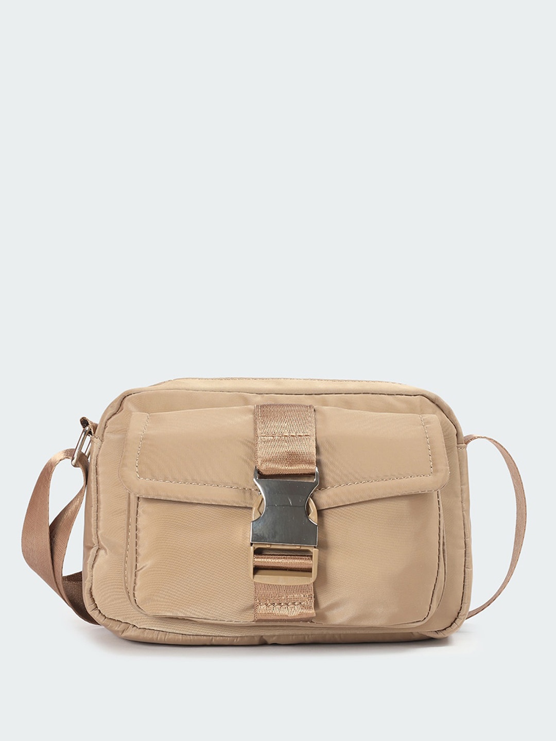 

max Structured Sling Bag, Brown