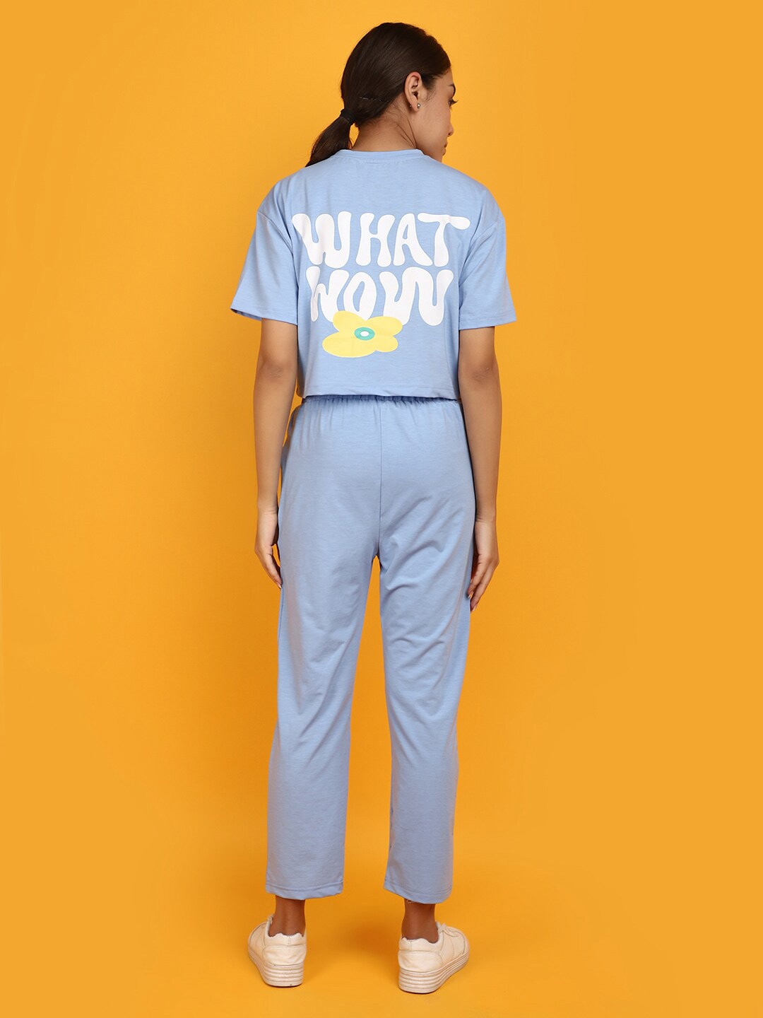 

V-Mart Printed T-shirt & Trouser Set, Blue