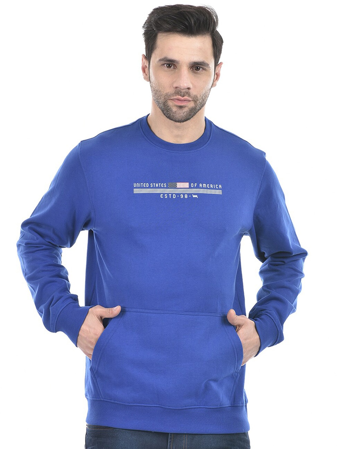 

Lawman pg3 Men Printed Sweatshirt, Blue