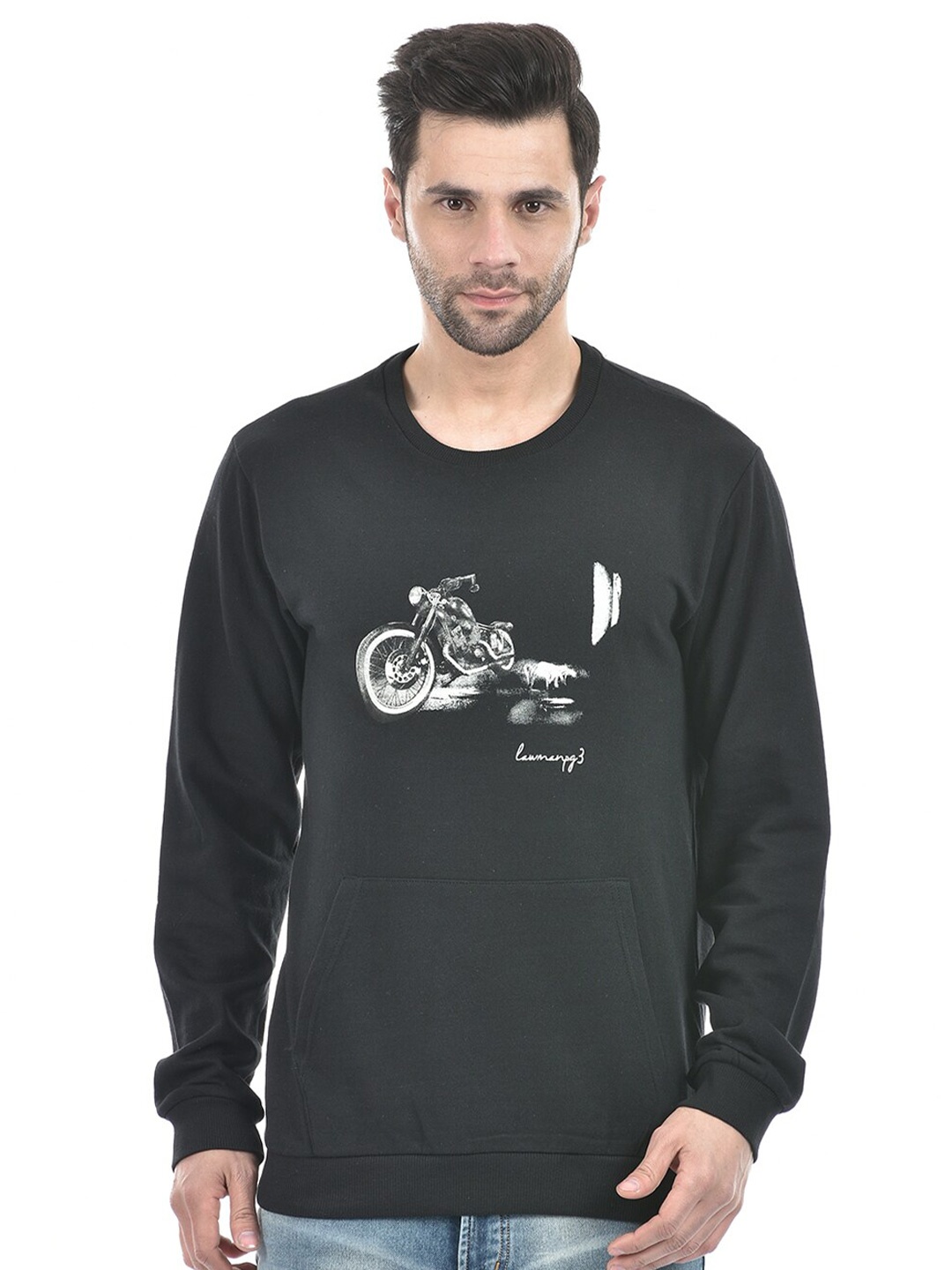 

Lawman pg3 Men Printed Sweatshirt, Black