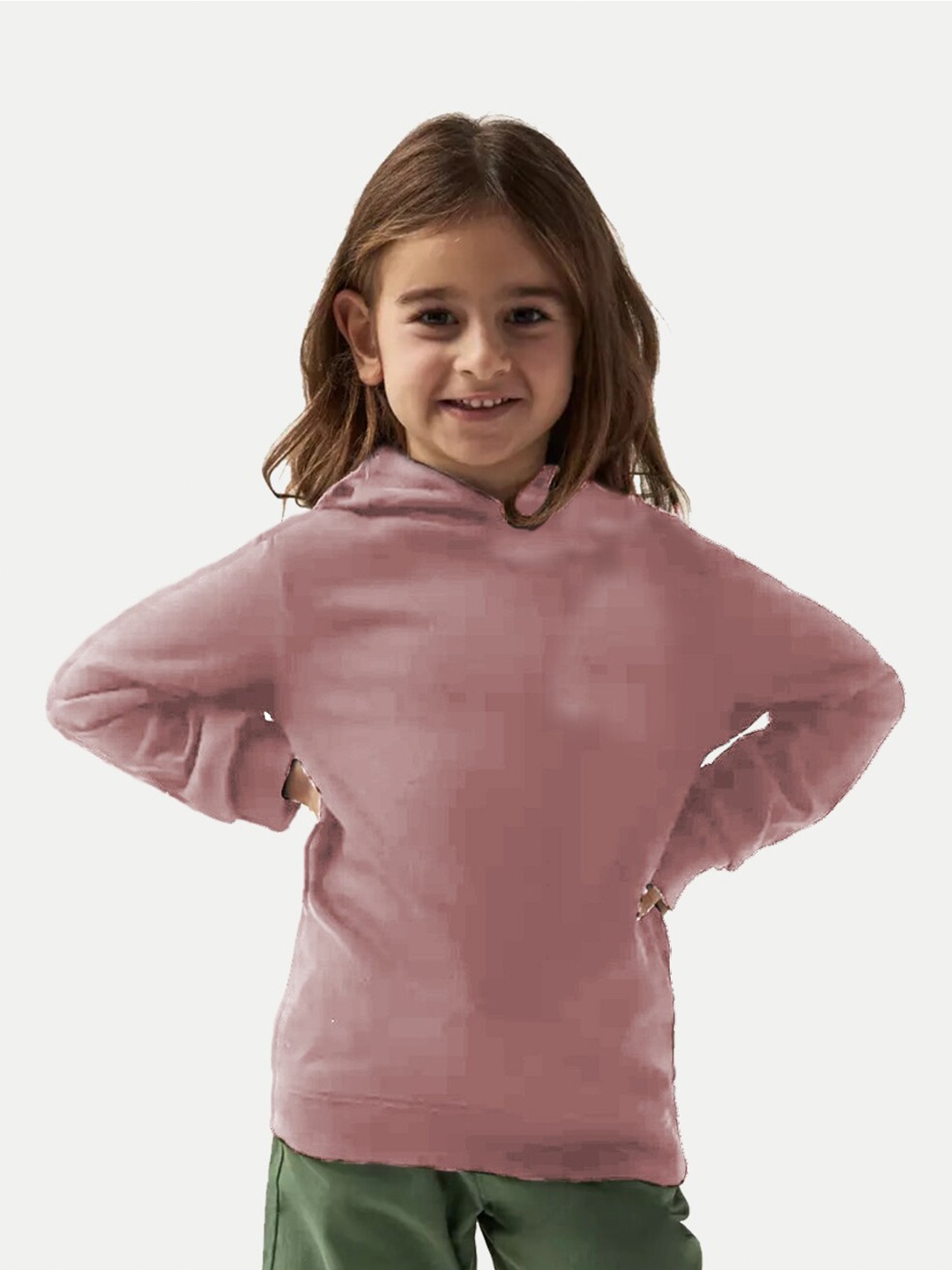 

BAESD Girls Hooded Pullover Cotton Sweatshirt, Pink