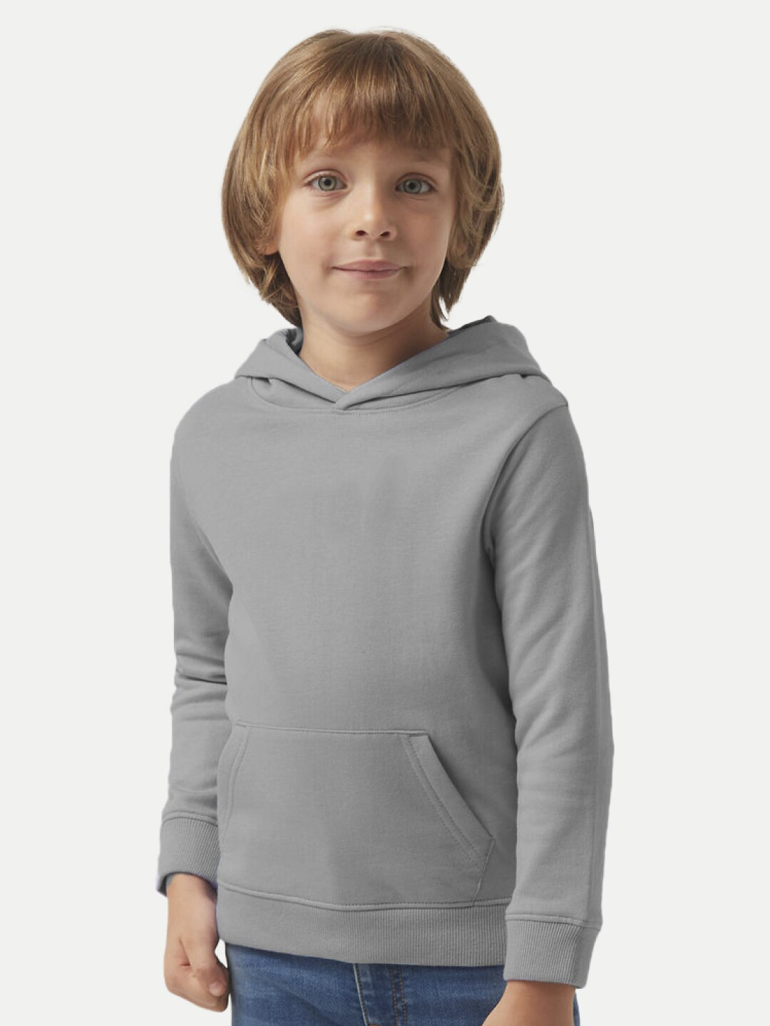 

BAESD Boys Cotton Hood Pullover Sweatshirt, Grey