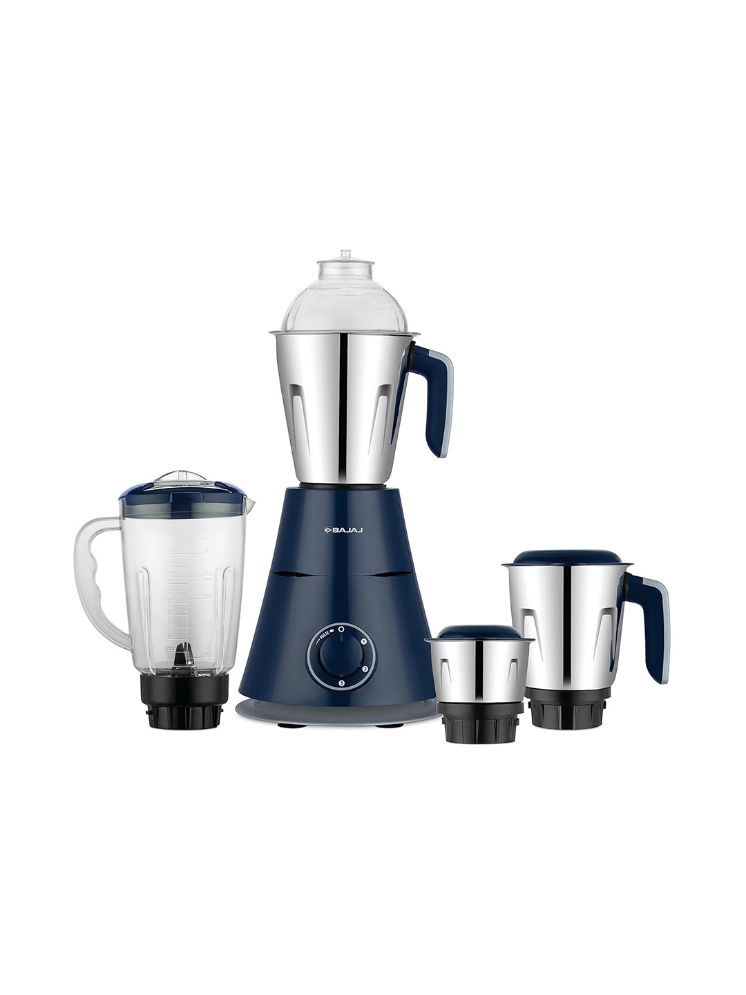 

Bajaj Ninja Series Trinity Mixer Grinder 750W 4 Jar with Duracut Blades - 5 Yr Warranty, Blue