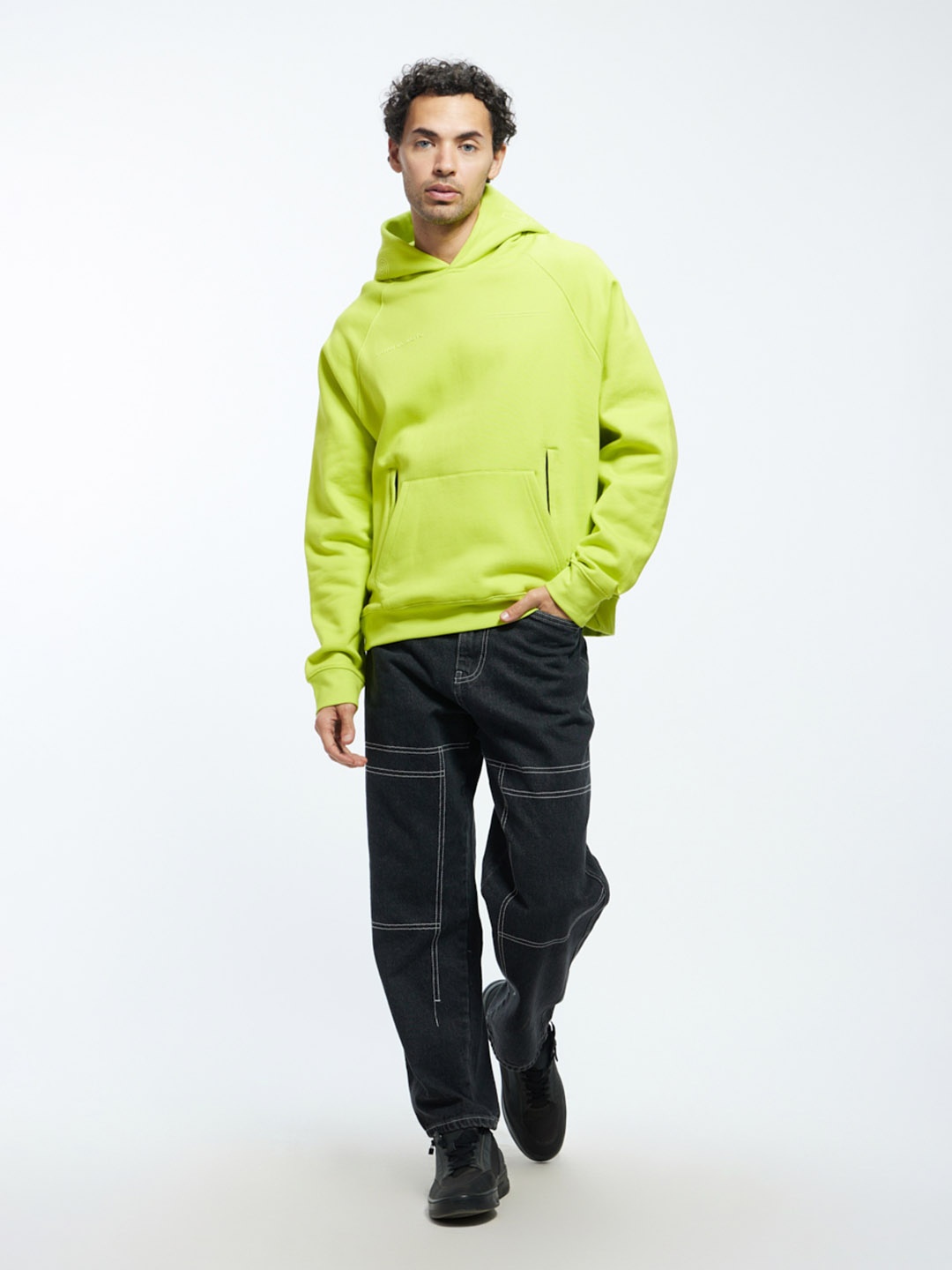 

Urban Monkey Unisex Hooded Fleece Pullover Sweatshirt, Green