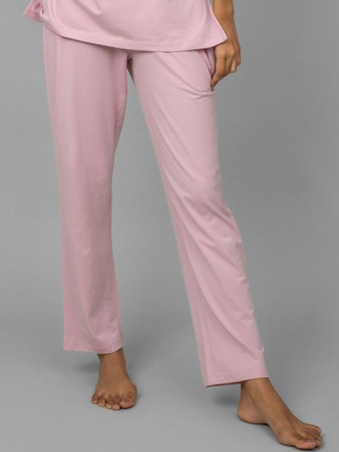 

necesera Women Jet Set Zen Mid-Rise Straight Lounge Pants, Pink