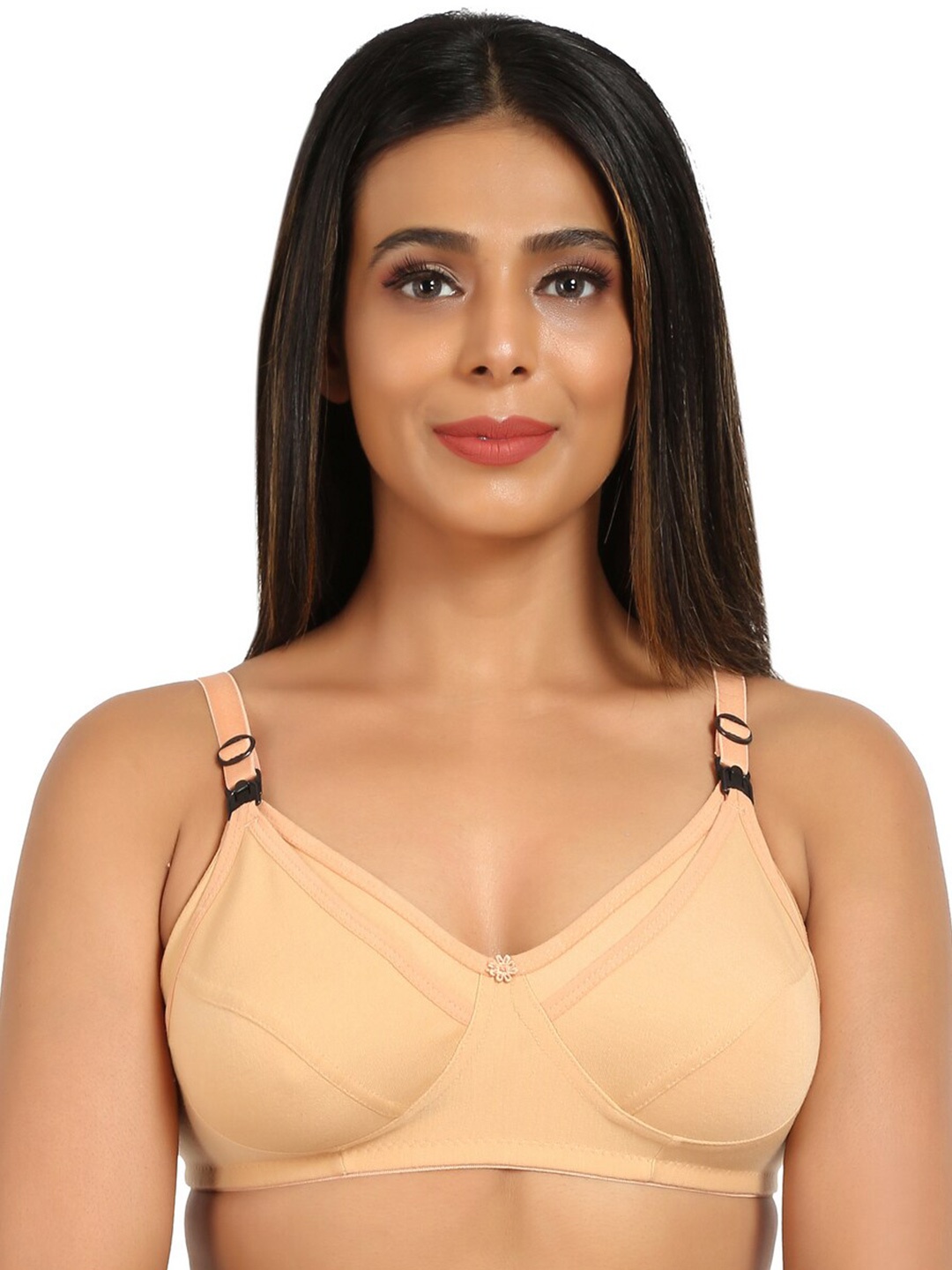 

Mine4Nine Medium Coverage Maternity Bra All Day Comfort, Brown