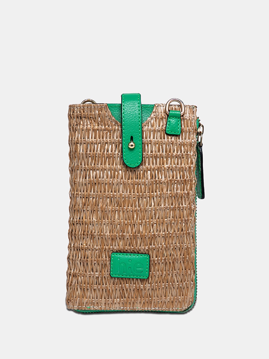 

HIE Textured Mobile Pouch, Green