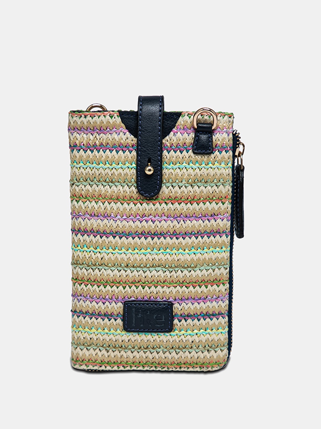 

HIE Geometric Swagger Mobile Pouch, Navy blue