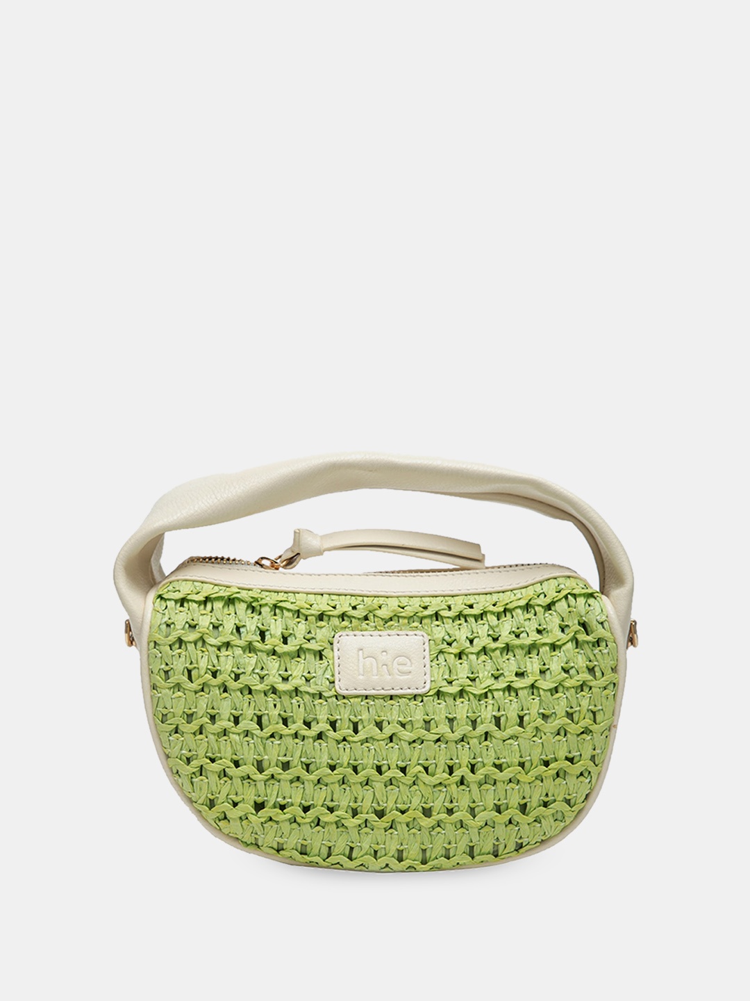 

HIE Textured Handheld Bag, Green