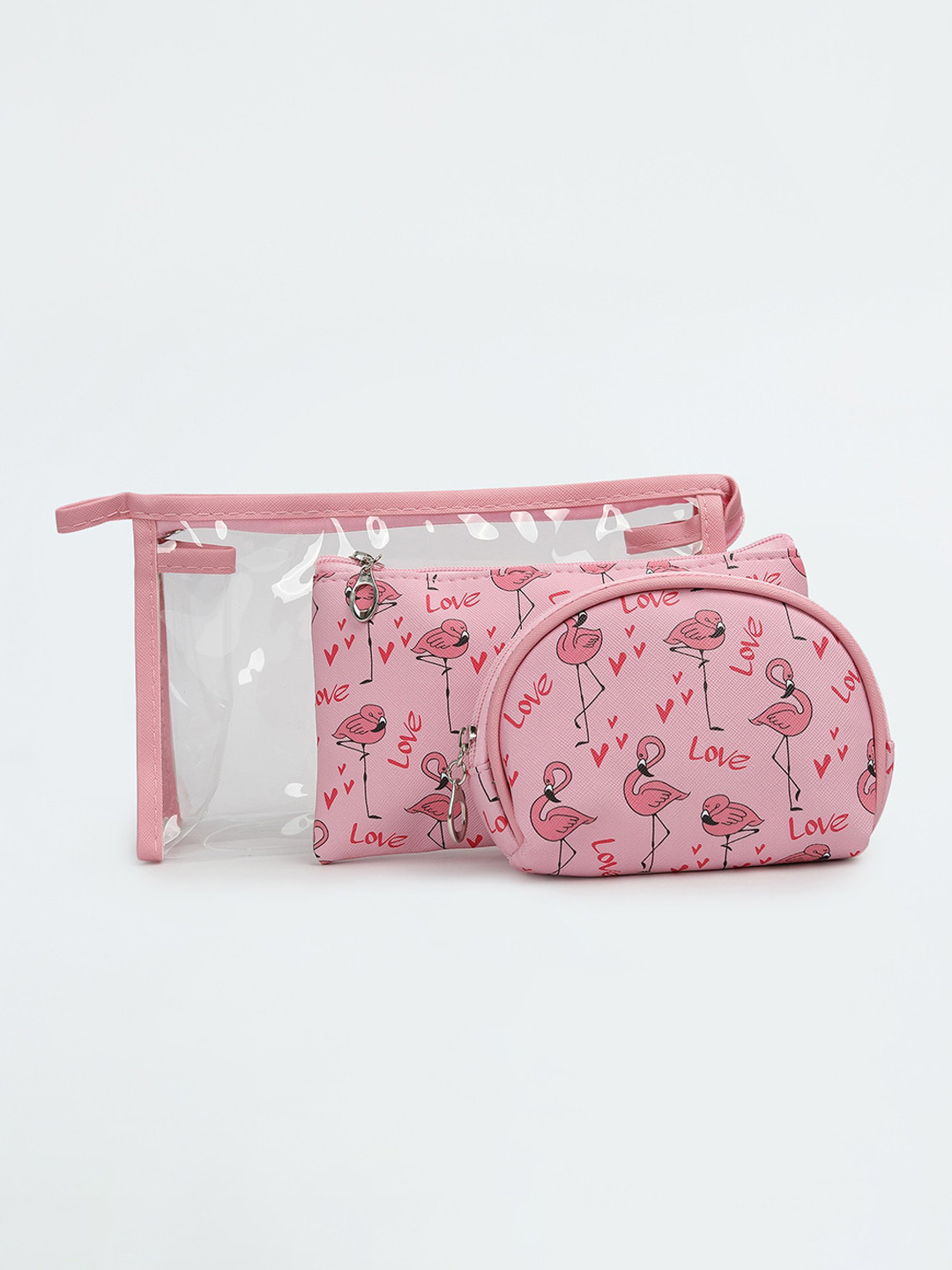 

max Set Of 3 Pouch Travel Accessories, Pink