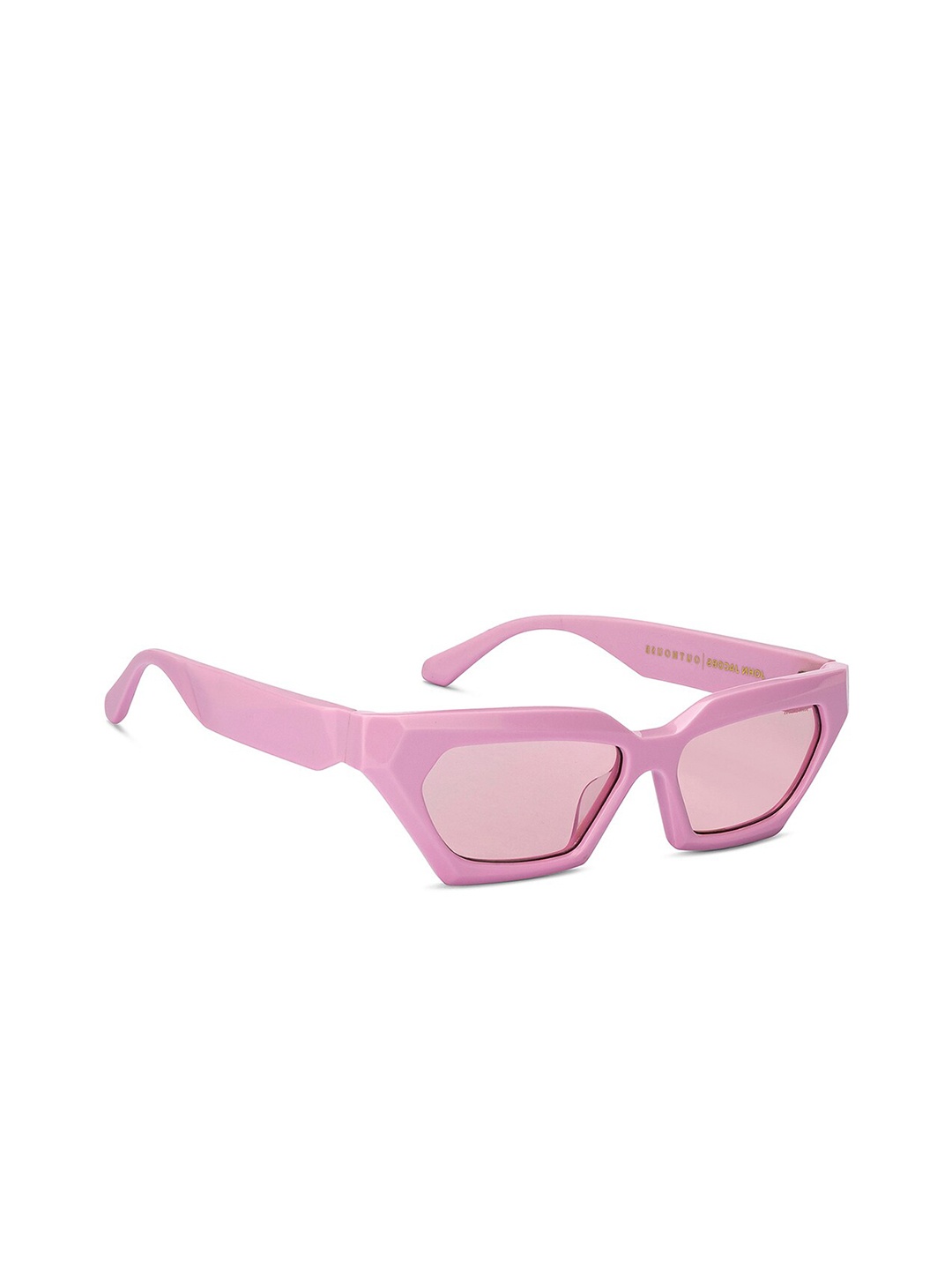 

John Jacobs Unisex Rectangle Sunglasses with UV Protected Lens 213042, Pink