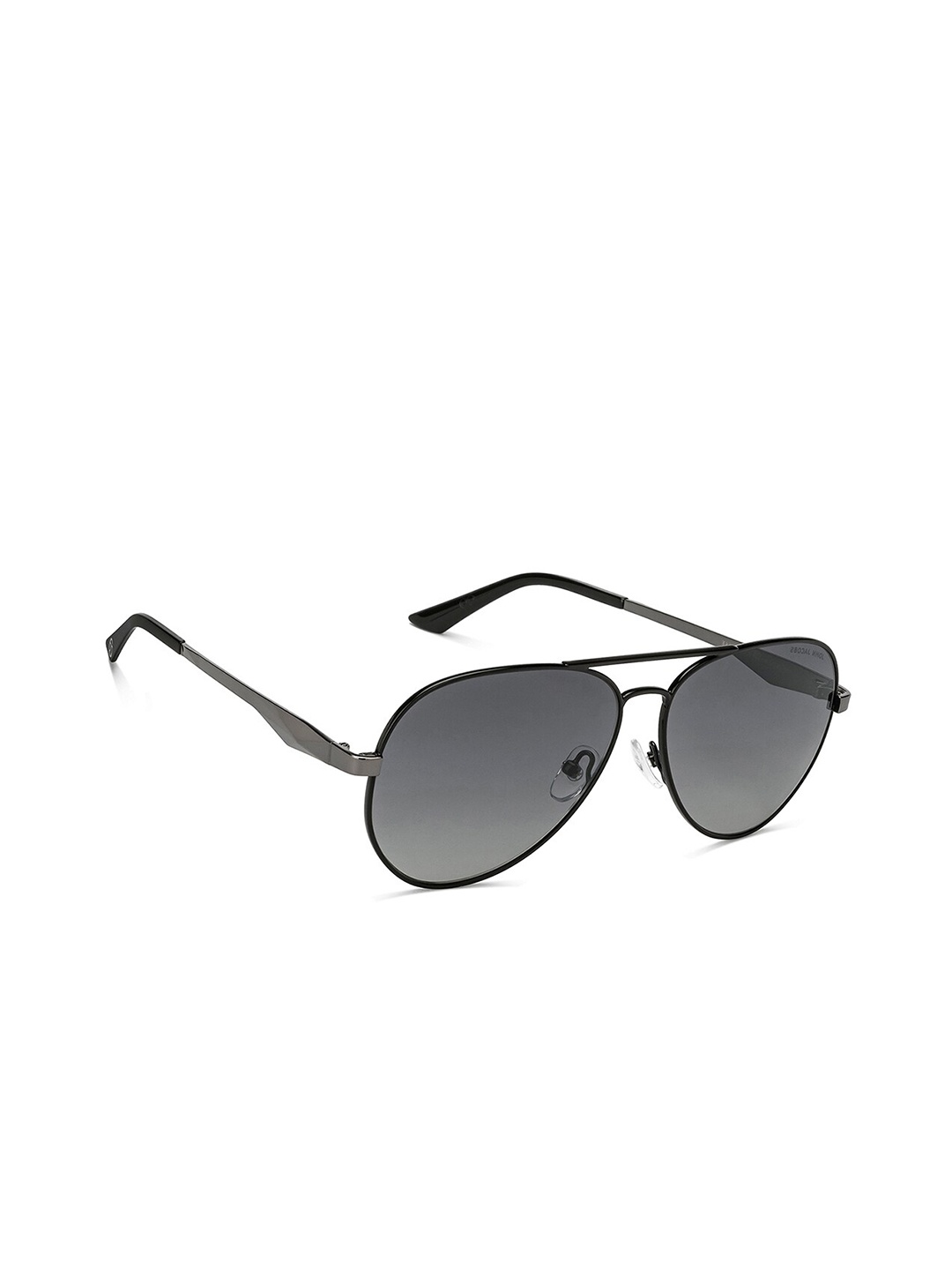 

John Jacobs Unisex Aviator Sunglasses with UV Protected Lens 213143-, Grey
