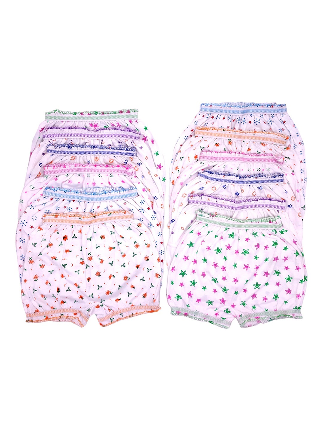

BAESD Kids Pack Of 12 Printed Pure Cotton Basic Briefs, White