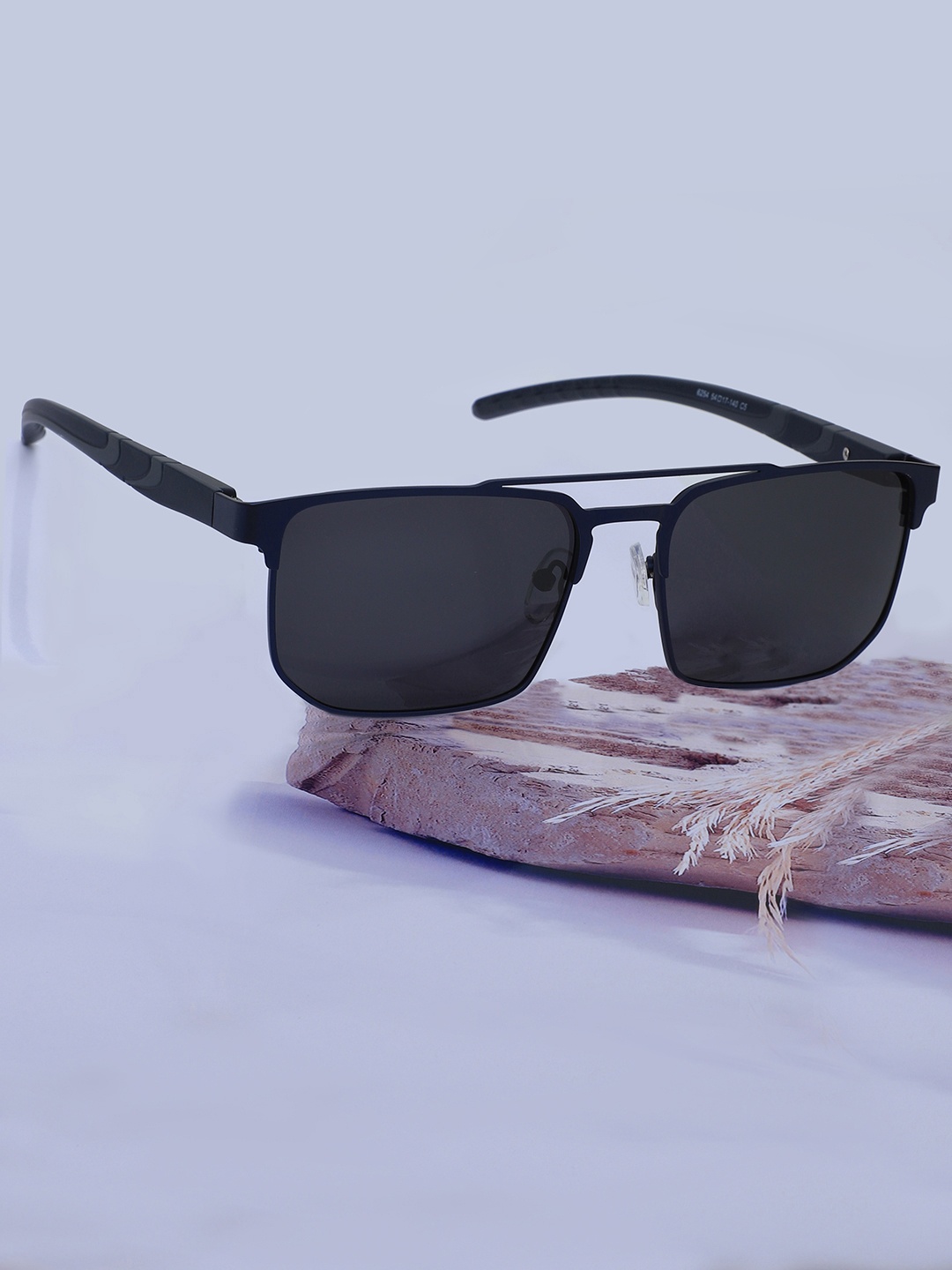 

Carlton London Men Premium Square Sunglasses with Polarised Lens CLSM331, Navy blue