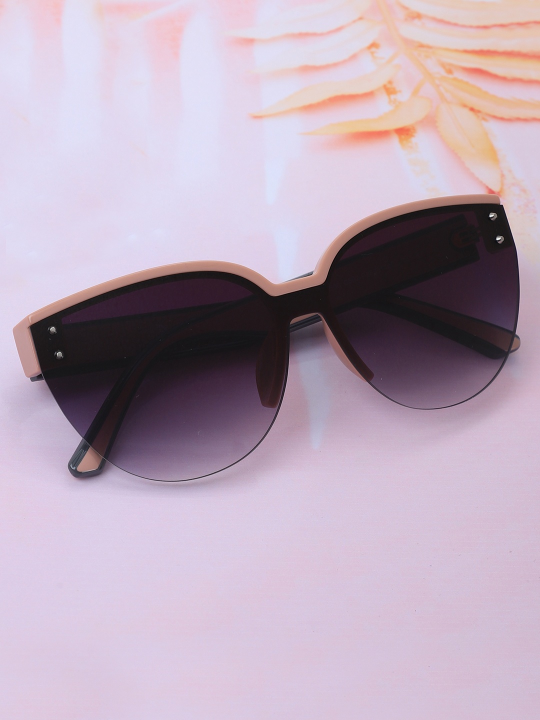 

Carlton London Women Premium Cateye Sunglasses with UV Protected Lens CLSW304, Pink