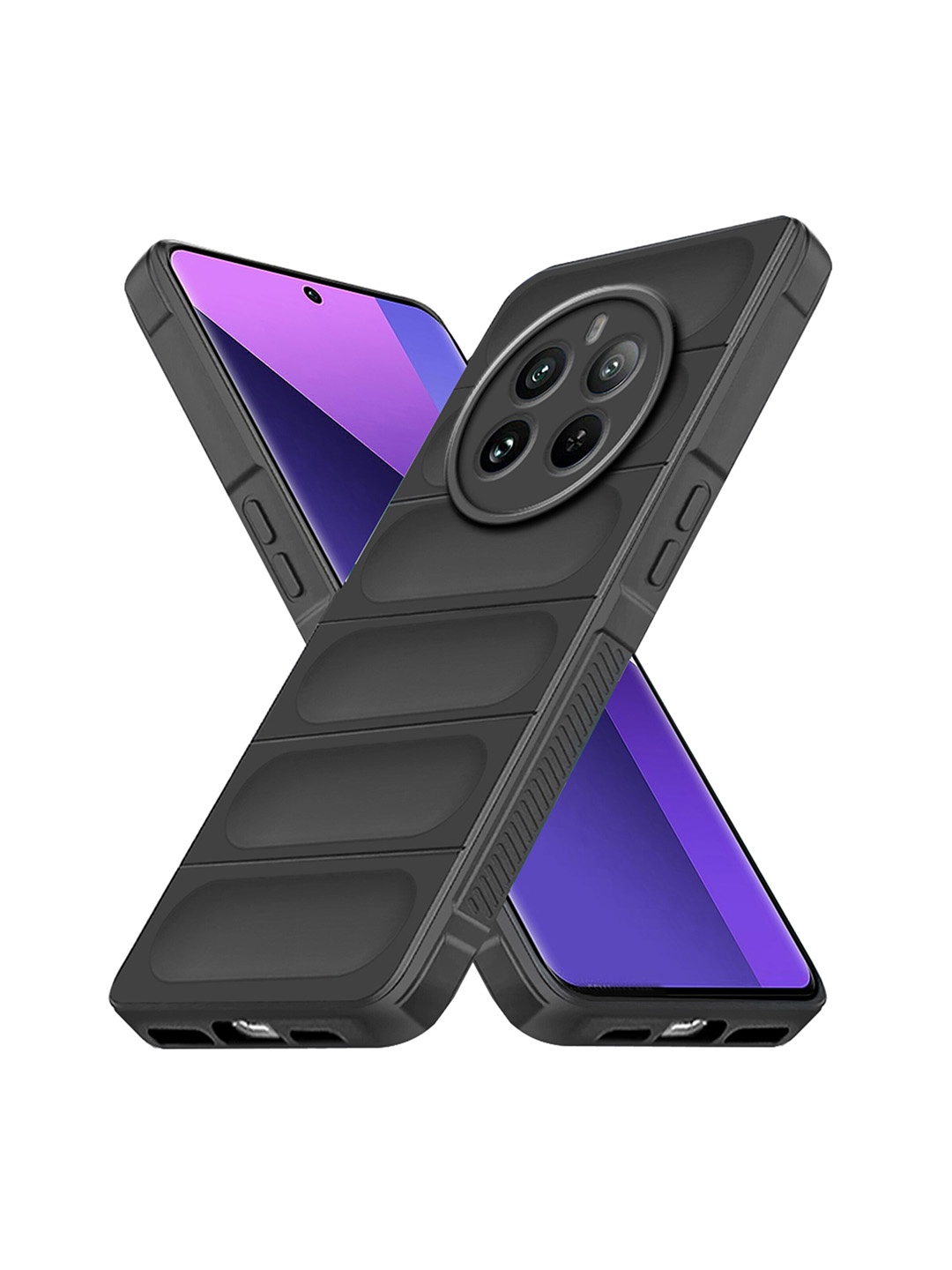 

Karwan Realme 12 Pro Plus Back Case Mobile Accessories, Black