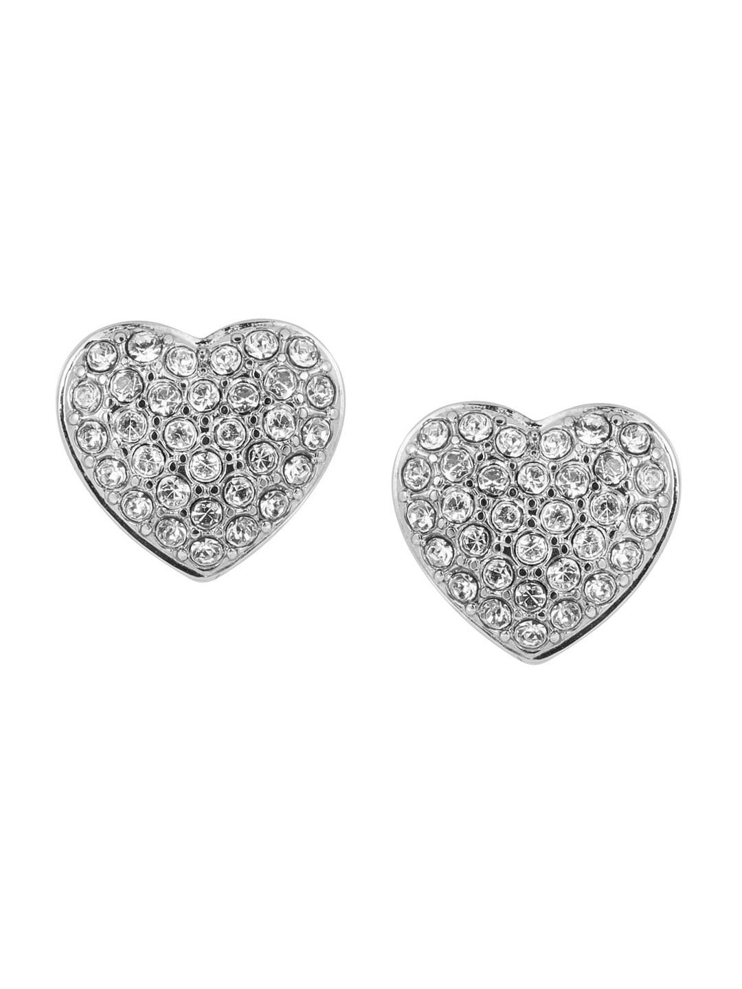 

Fossil Heart Shaped Studs Earrings, Silver