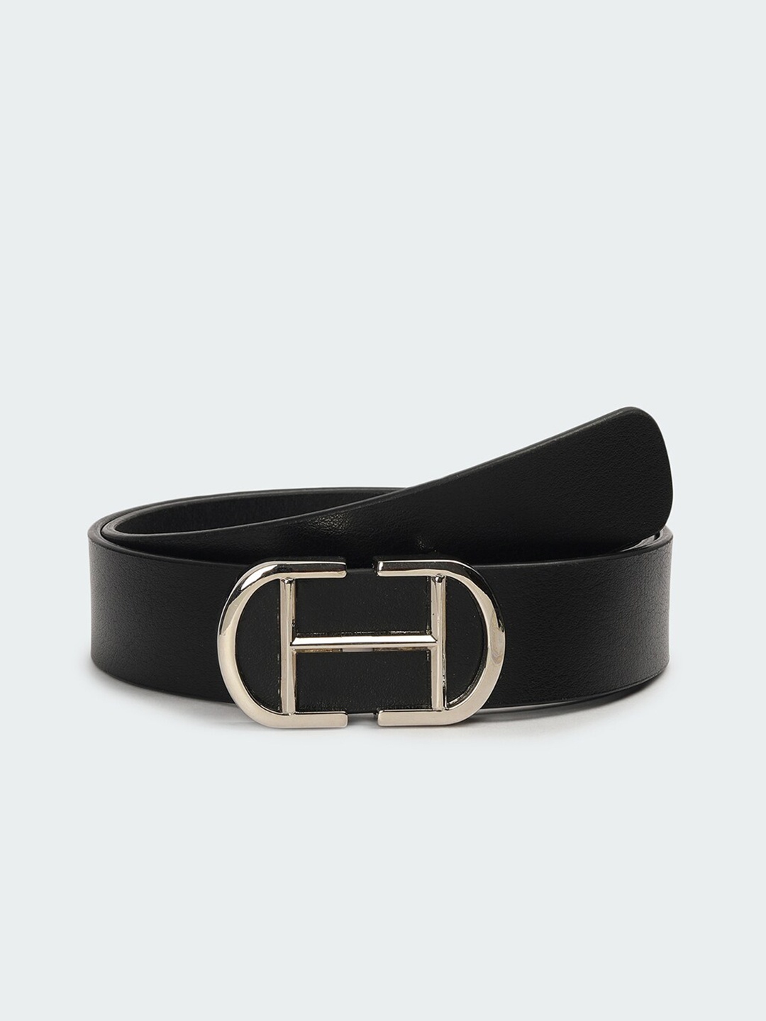

max Men Leather Formal Belt, Black
