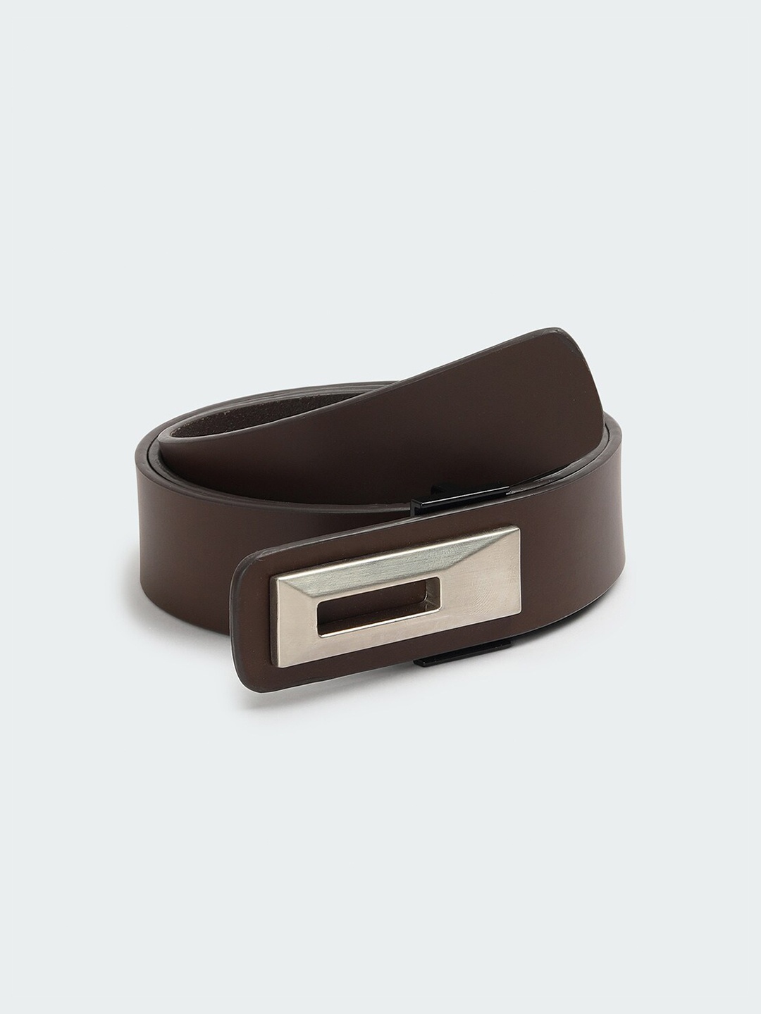 

max Men Leather Formal Belt, Brown