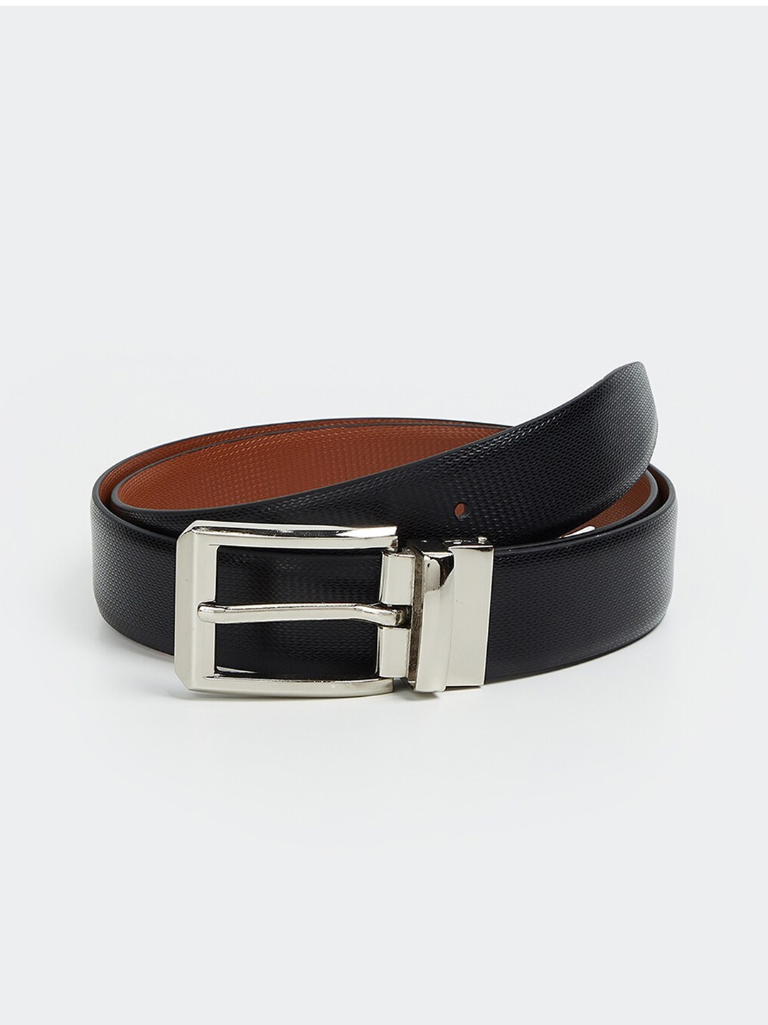 

max Women Leather Reversible Belt, Tan