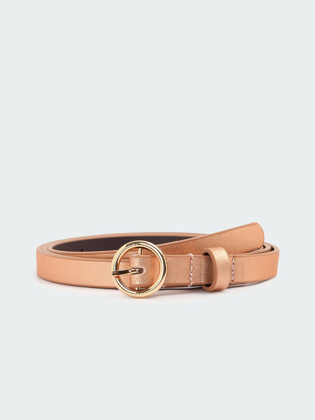 

max Women Textured Belt, Gold