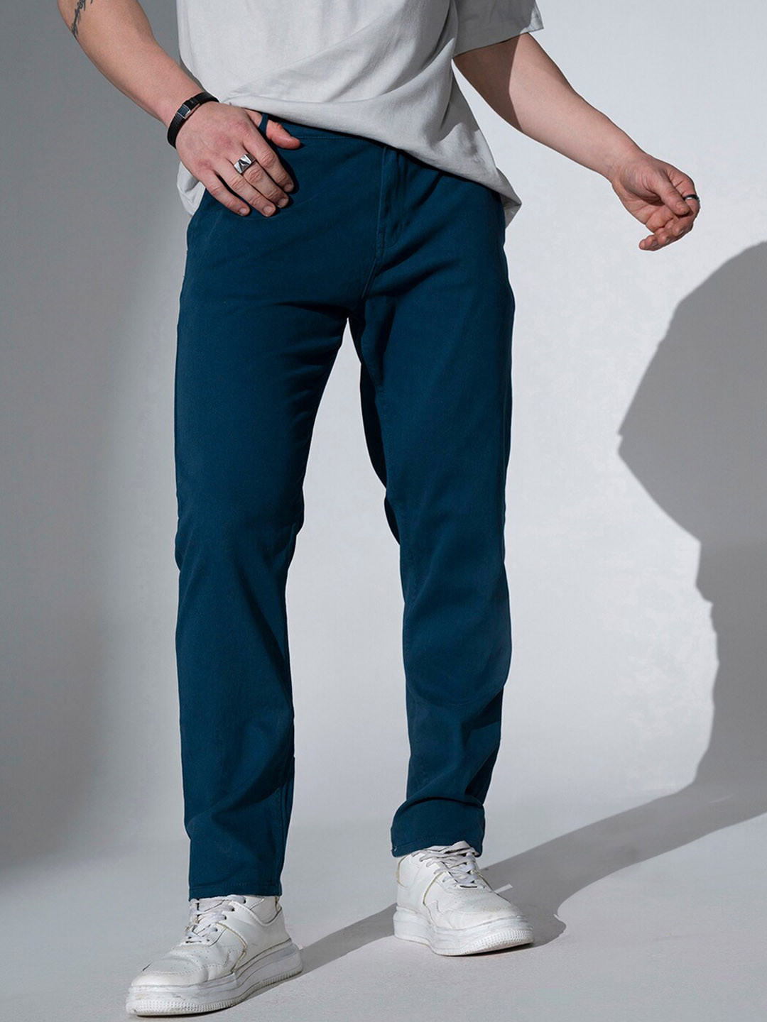 

Hubberholme Men Slim Fit Joggers, Teal