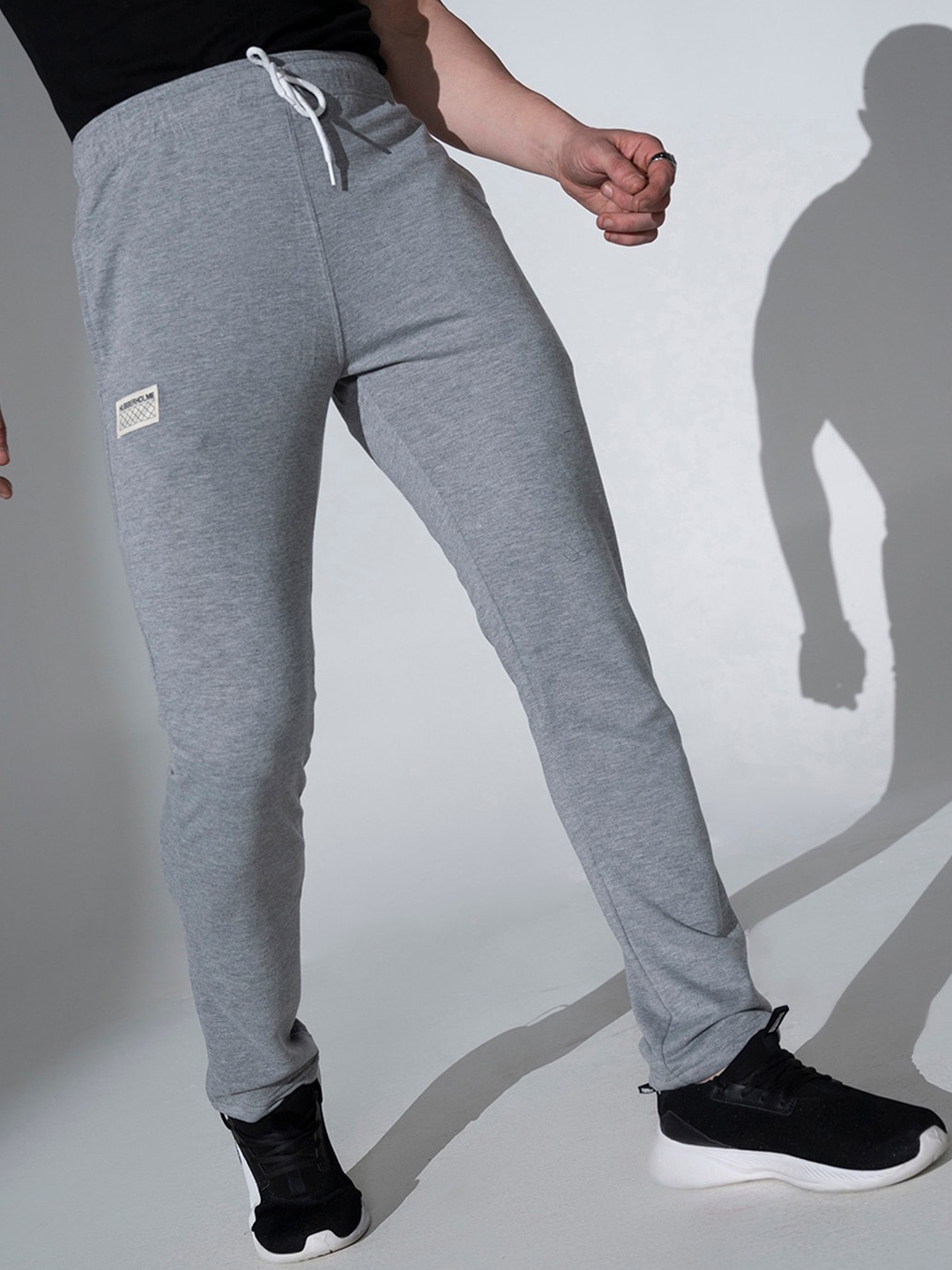 

Hubberholme Men Mid-Rise Track Pants, Grey melange