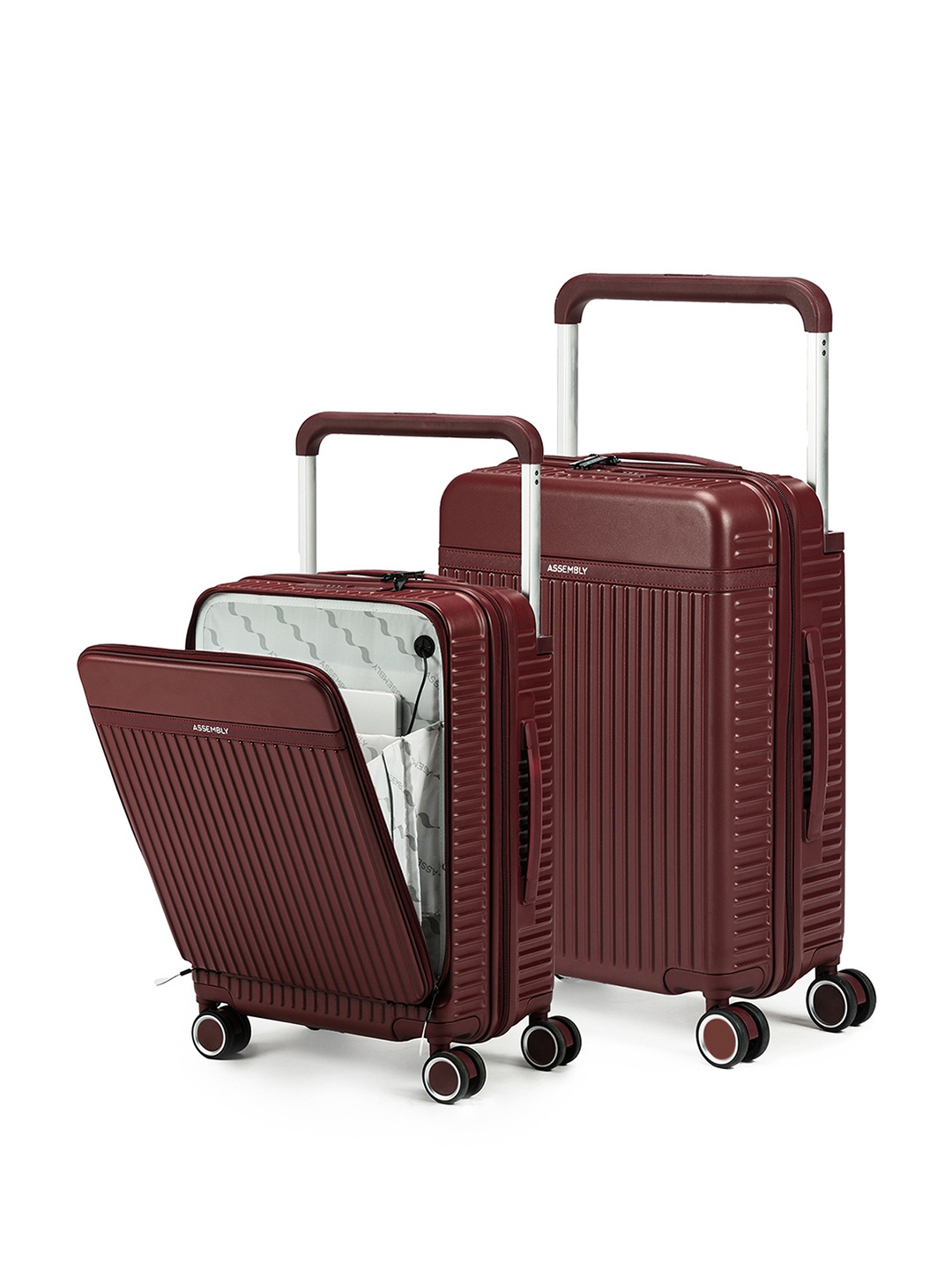 

Assembly Premium Set of 2 RoverPro Red Cabin and Check-In Trolley Bag 20 & 24 Inches