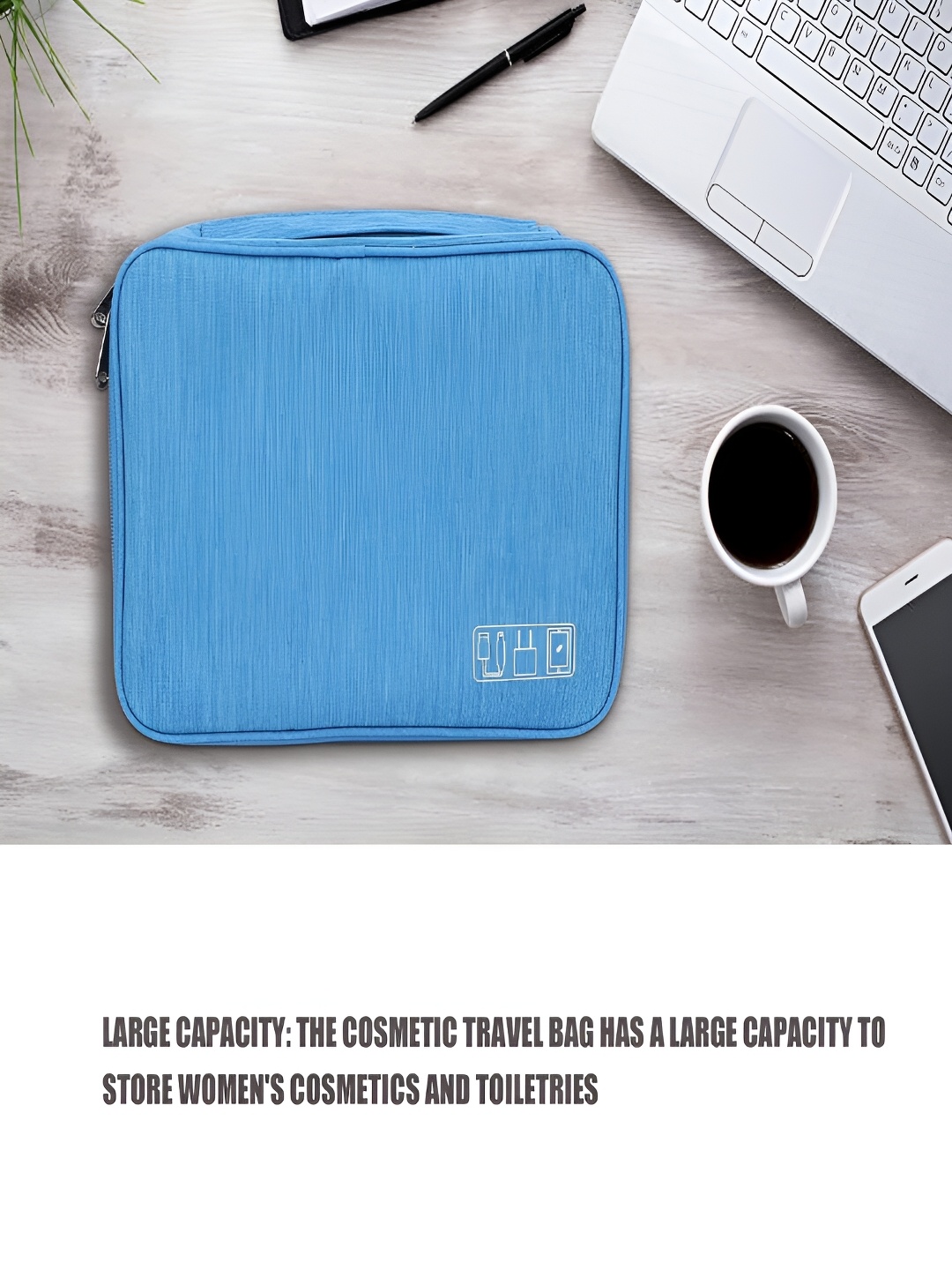 

Kuber Industries Blue Printed Regular Multi-Utility Organiser