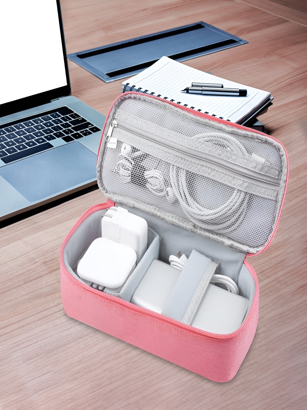 Kuber Industries Pink Regular Handbag Organiser