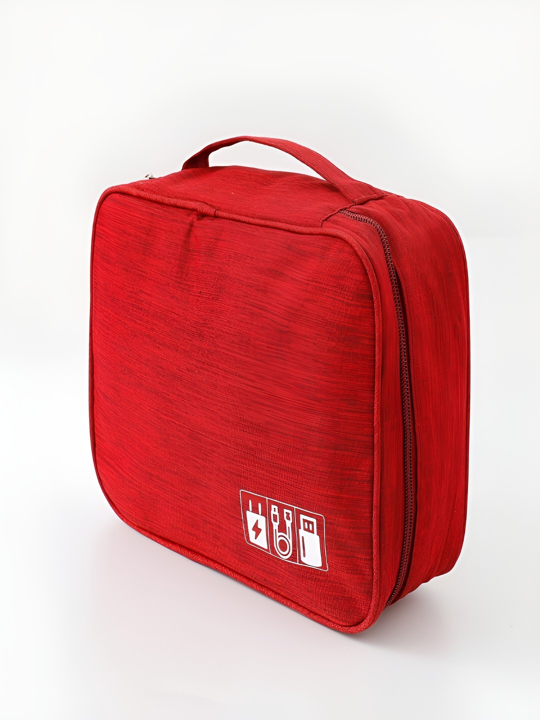 

Kuber Industries Red Regular Electronic Accessories Organiser