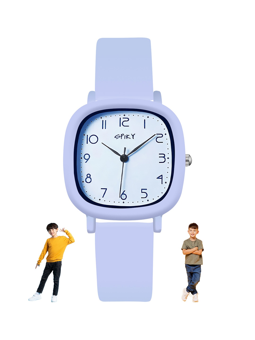

Spiky Unisex Kids Dial & Wrap Around Straps Analogue Watch SPKEVA19_BLU, Blue