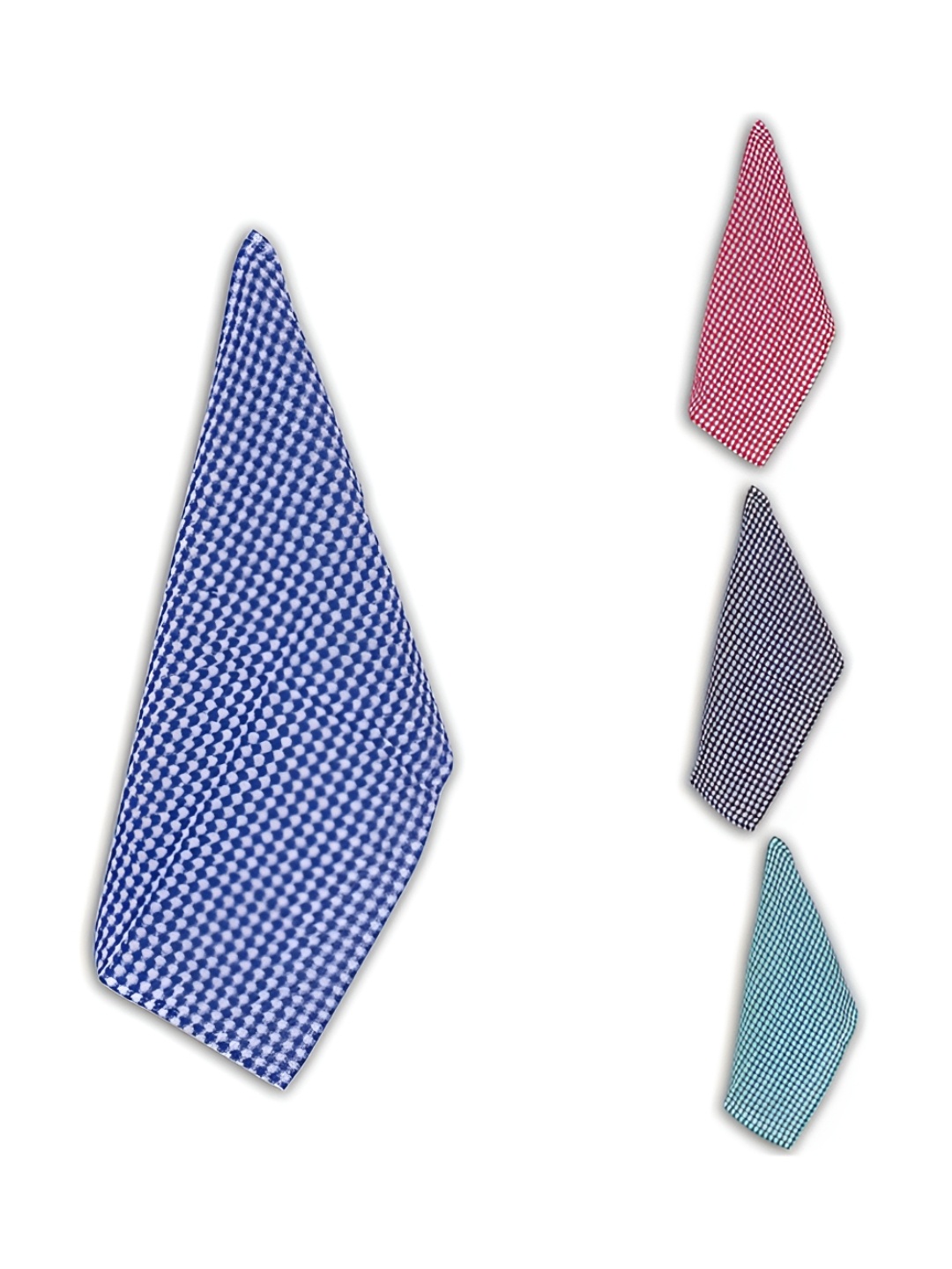 

Kuber Industries Blue Black 4 Pieces Checked Cotton Kitchen Towels