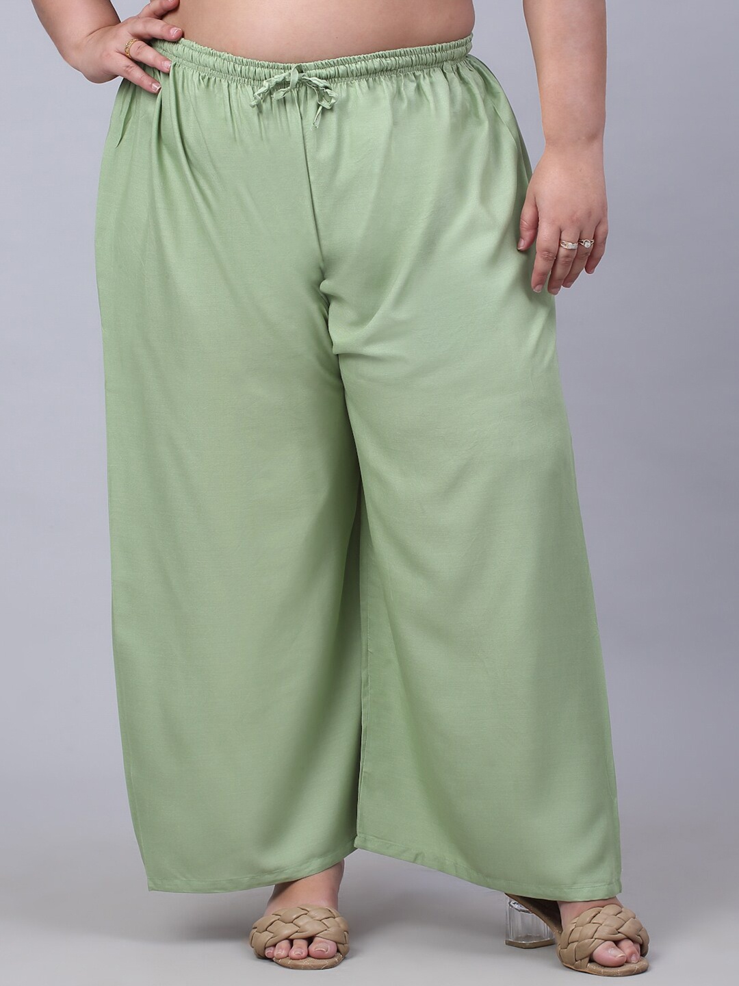 

Trend Level Women Mid-Rise Palazzos, Olive