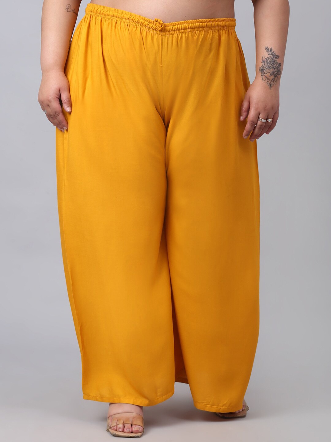 

Trend Level Women Mid-Rise Palazzos, Mustard