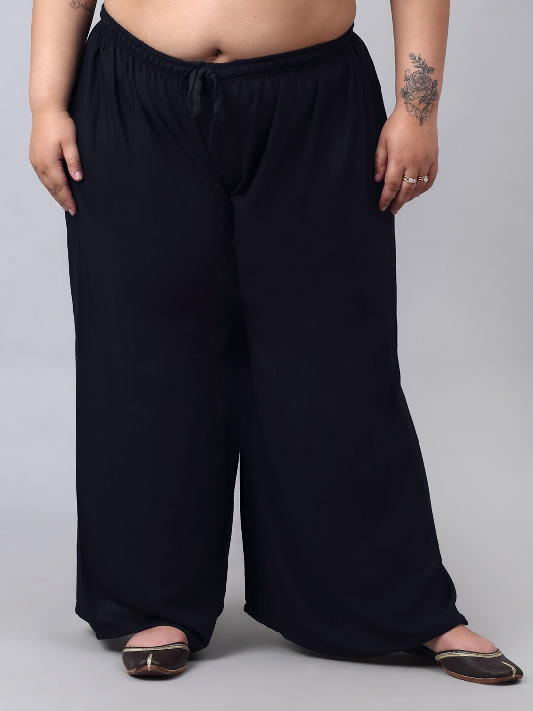 

Trend Level Plus Size Wide Leg Palazzos, Black
