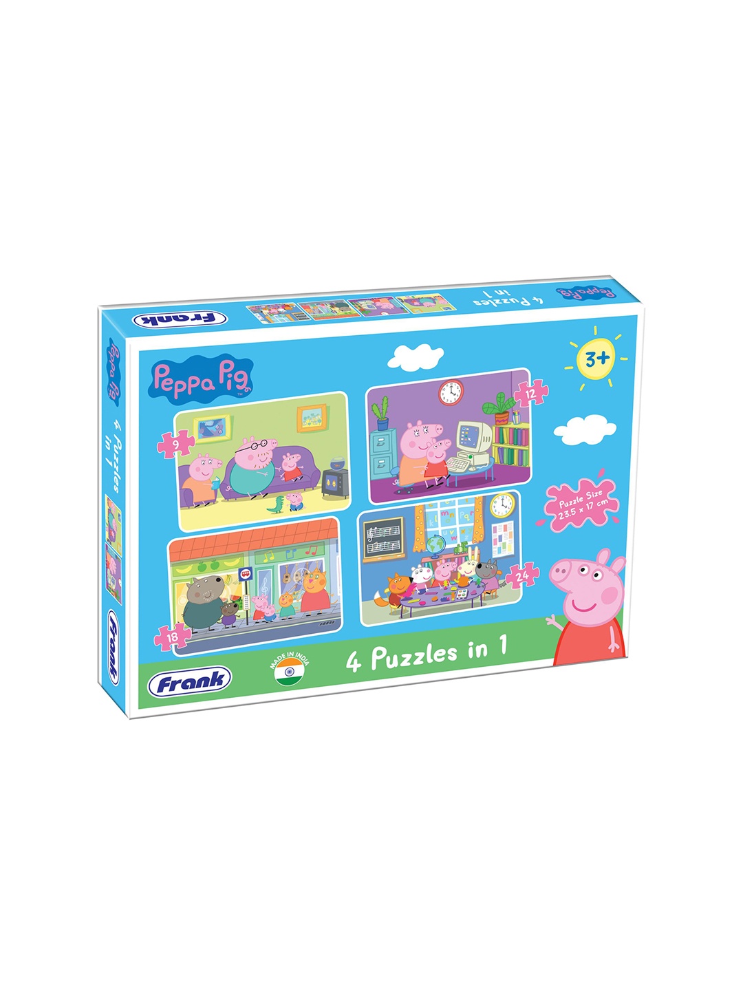 

Peppa Pig Set of 4 Skill Development Toy Learning and Development Toys, Blue