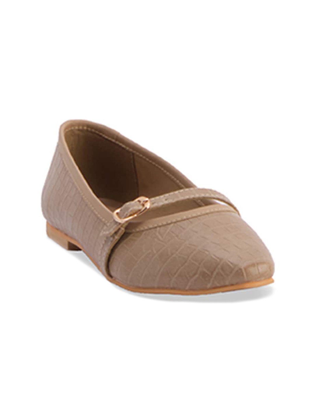 

ERIDANI Celo Textured Ballerinas, Beige