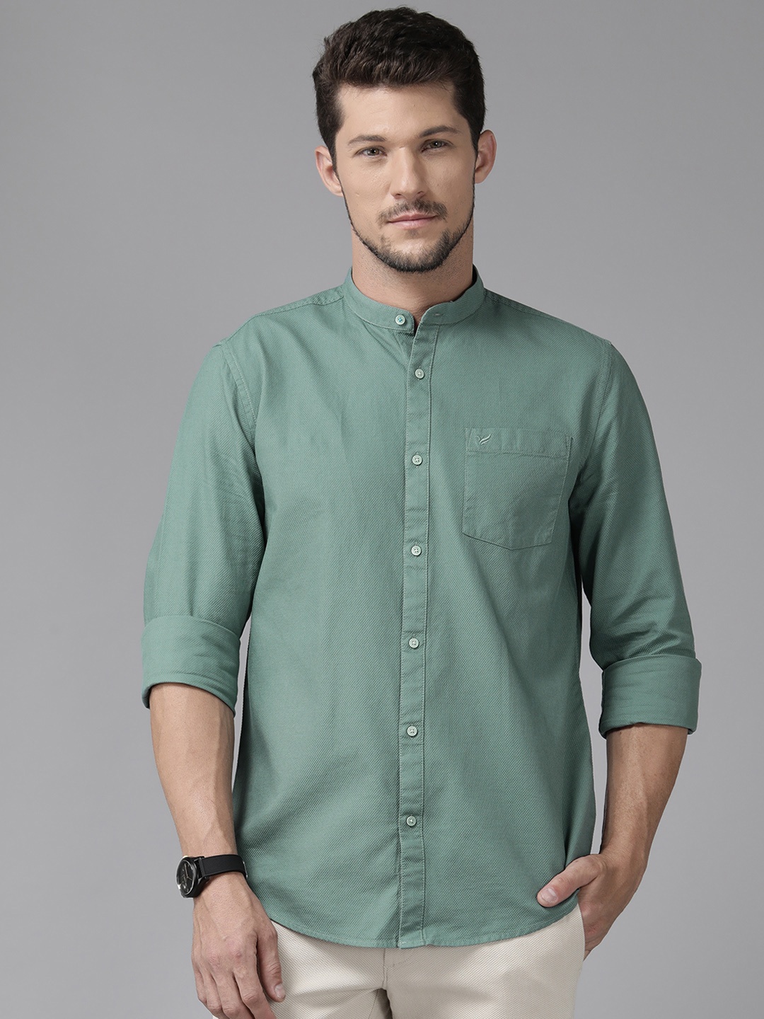 

Blackberrys Slim Fit Pure Cotton Shirt, Green