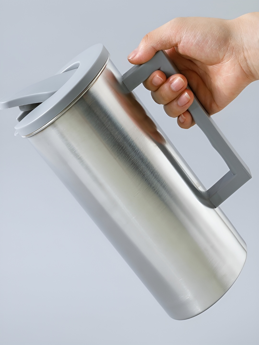 

Kuber Industries Grey Stainless Steel Oil Dispenser 1.6L