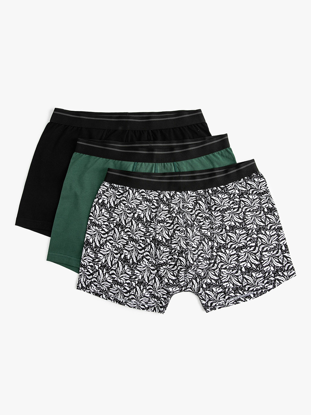 

Koton Pack of 3 Printed Boxers, Black