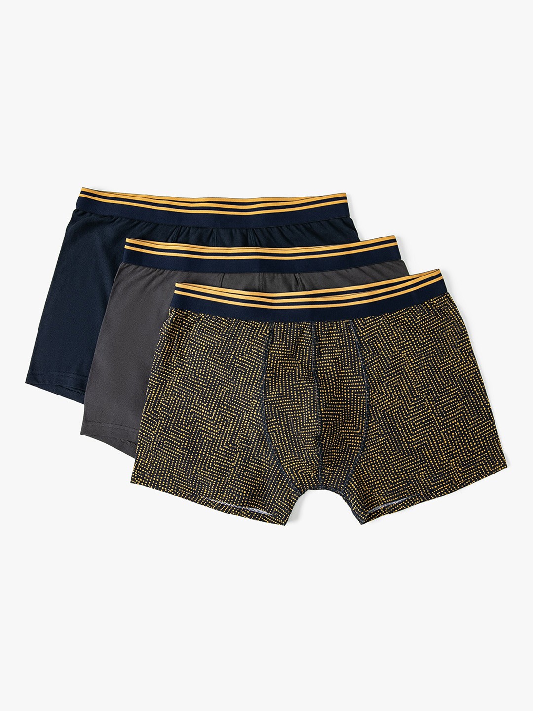 

Koton Pack Of 3 Printed Boxers, Black