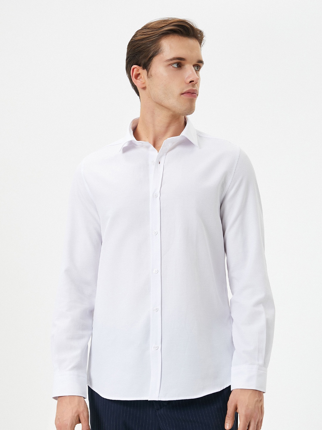 

Koton Spread Collar Casual Shirt, White