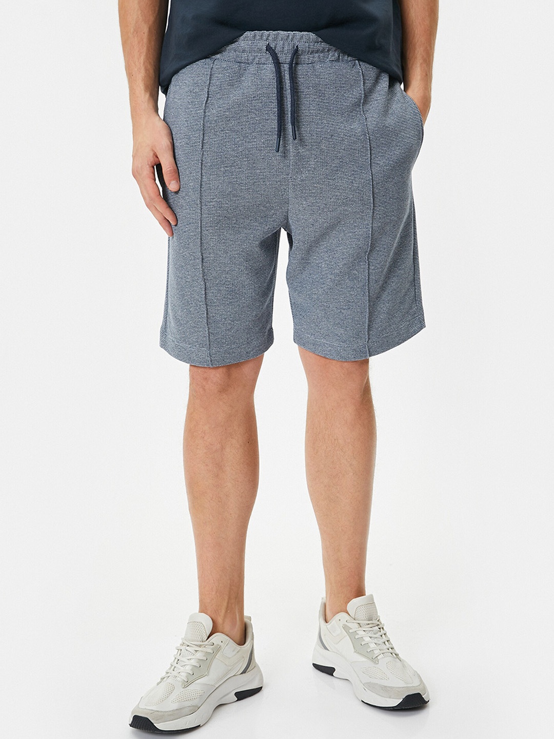 

Koton Men Mid-Rise Shorts, Blue