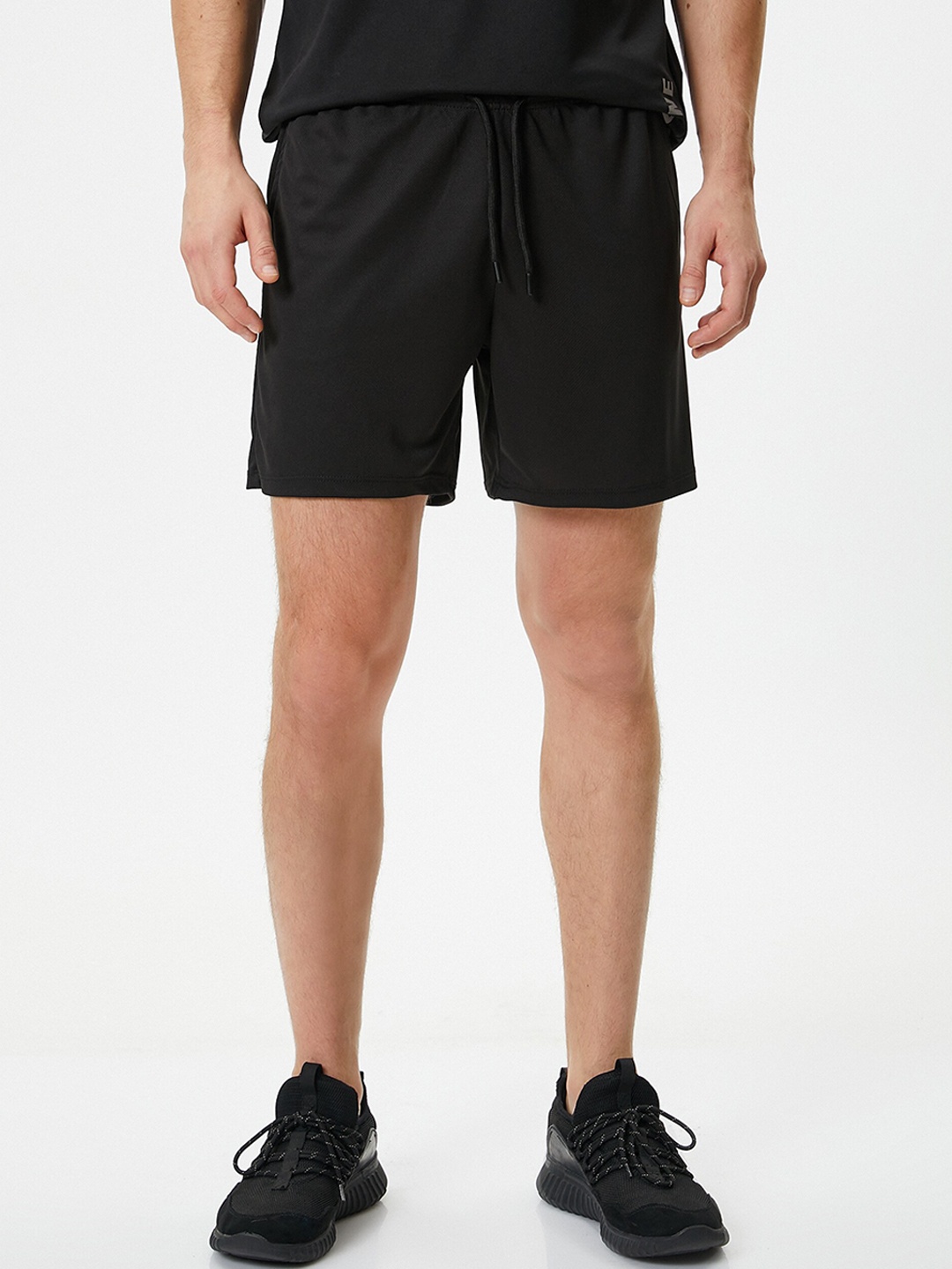 

Koton Men Mid-Rise Sports Shorts, Black