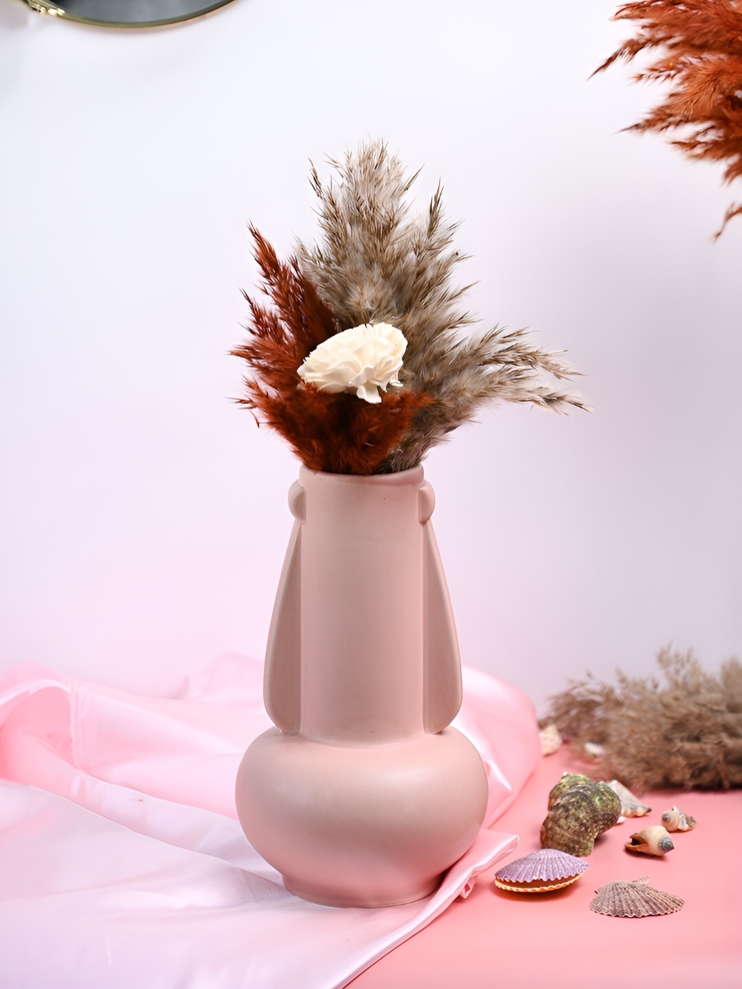 MARKET99 Peach Asymmetric Ceramic Vase